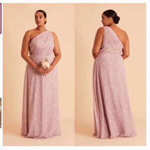 Birdy Grey Kira Dress Curve Chiffon Mauve Floret - XL